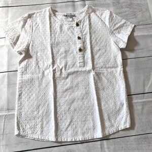 Petit Clair White Textured Shirt